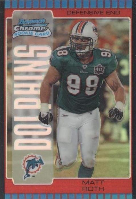 2005 Bowman Chrome - Matt Roth #139 Red Refractor (RC) for sale online ...