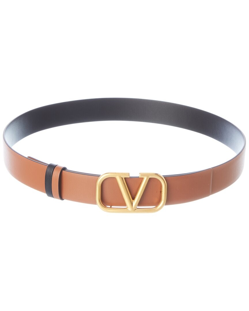 Valentino Vlogo Reversible Leather Belt Womens 65 58590₽