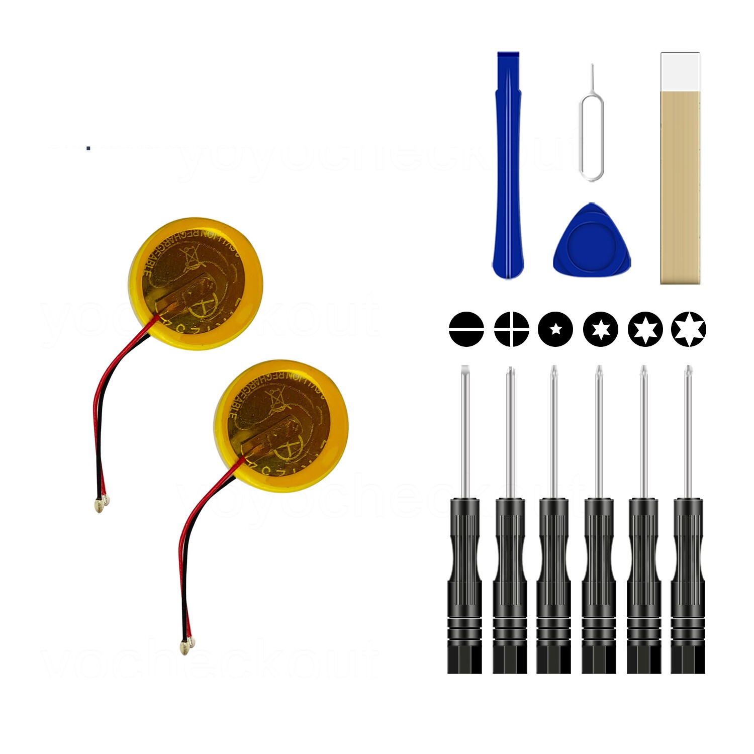 2PC For Beats By Dre Powerbeats Pro Coin Round Battery CP1254-A4 Replacement