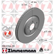 2x Bremsscheibe vorne für Jaguar XJ X350 X351 XK 2 X150 | 26221015