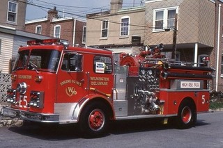 Wilmington DE Engine 5 1977 Seagrave Pumper Fire Apparatus Slide