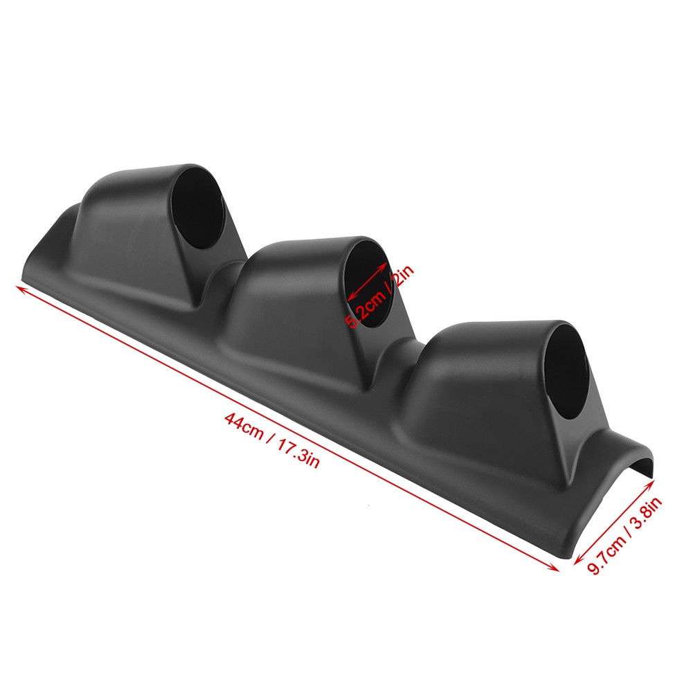52mm 2in 3 Hole Triple Gauge Mount Holder Car Dash Meter Pod LHD
