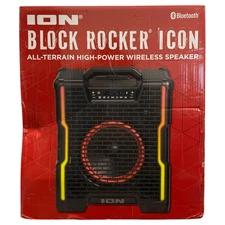 ION Audio Block Rocker Icon Bluetooth All Terrain High-Power Wireless Speaker