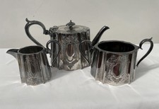 Antique Victorian Mark Willis and Son Sheffield Tea Set 1886-1918