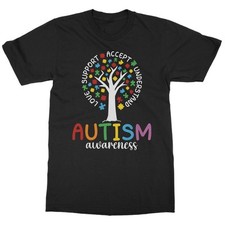 Love Support Accept Tree - Autism Awareness Support Unisex T-Shirt