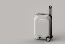 20'' Smart Rideable Suitcase 31L Electric Luggage Scooter For Travel APP--Silver
