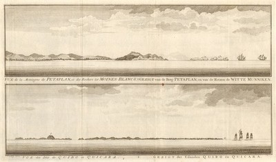 Petatlan Berg, Barra de Potosi, Mexiko. Insel Coiba, Panama. Schley 1757