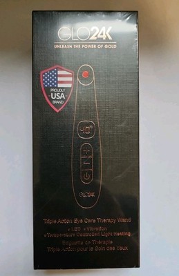 GLO24K LED Eye Care Therapy Wand with Triple Action and Temperature Control