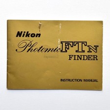 NIKON PHOTOMIC FTn FINDER Orig. Instruction Manual booklet