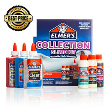 Elmer's Collection Slime Kit  Supplies Include Glow In The 6 count, Multi