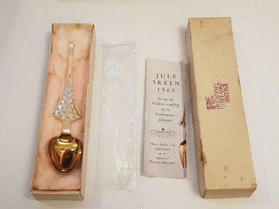 Anton Michelsen 1965 Weihnachten (Julen) .925 Sterling Silber Löffel - 47g + Box