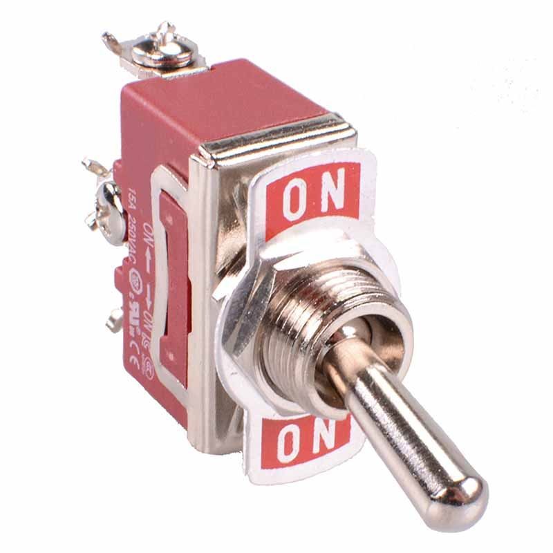 10 x On-On Toggle Switch Screw Terminals 250V 15A SPDT