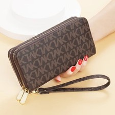 Travel Large Flat MF Phone Case Wristlet Women Wallet