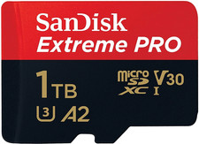 Sandisk Extreme Pro Micro SD Memory Card Class 10- 128GB - 512GB - 1TB
