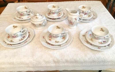 Rosenthal Maria Sommerstrauß Kaffeeservice für 6 Personen 