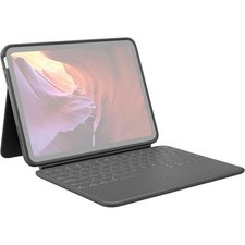 Logitech Rugged Folio Protective Keyboard Case for 10.9" iPad 10thGen Graphite 