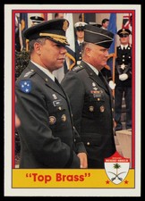 1991 Pacific Operation Desert Shield #46 Top Brass Colin Powell / Schwarzkopf