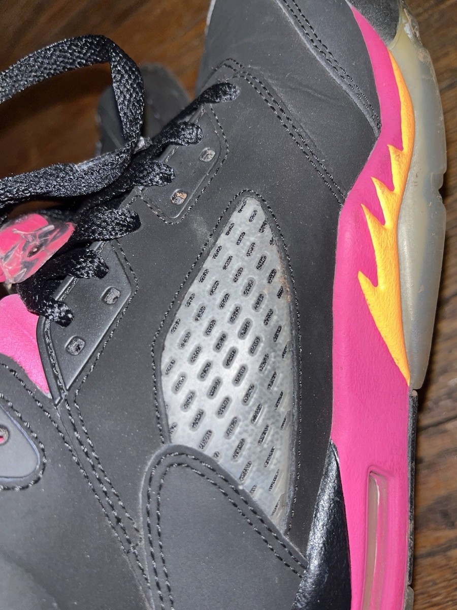 Air Jordan 5 Retro Floridian Black Citrus Fusion Pink 6Y  display picture 2