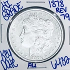 1878 (REV 79) MORGAN SILVER DOLLAR AUTHENTIC HIGRADE U.S.MINT COIN KEY DATE 6432