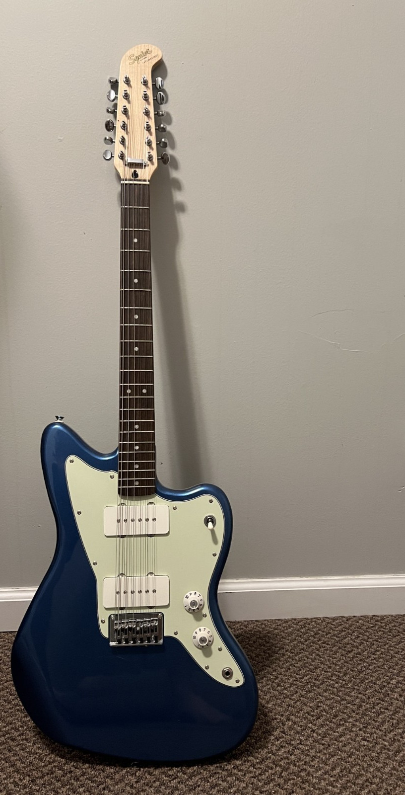 Squier Paranormal Jazzmaster XII 12-string Electric Guitar - Lake Placid Blue