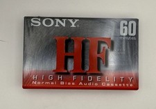 Sony C-60HFC Blank Audio Cassette Tape 60 Minutes HF Normal Bias NEW SEALED