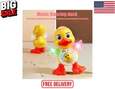 Electric Dancing Duck Toy Interactive Musical Flashing Light Kids Gift