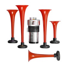 Wolo 425 5 Trumpet Red La Cucaracha Musical Air Horn Wolo 425 5 Trumpet Red La Cucaracha Musical Air Horn