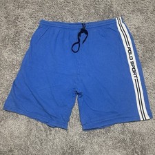 Vintage Ralph Lauren Polo Sport Blue Striped Shorts Medium