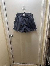 Speedo Charcoal Swim Trunks with Red Logo Size Large Men's