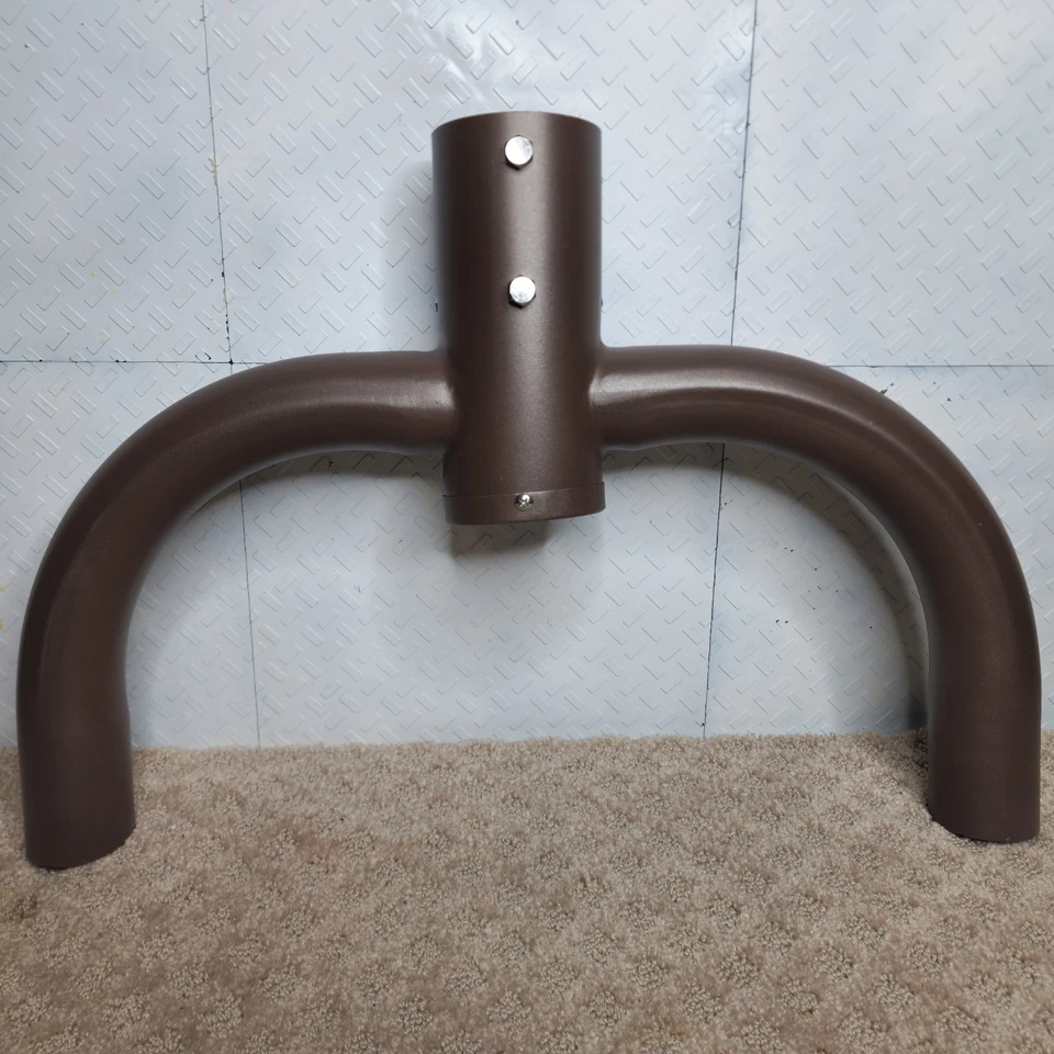 Soporte Base Metal Repuesto para Paraguas Patio Desplazado Voladizo Marrón 22" Foto 2 de 4