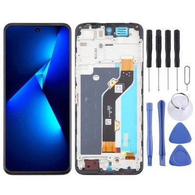 LCD Screen Digitizer Full Assembly with Frame for Tecno Pova Neo 3 LH6n