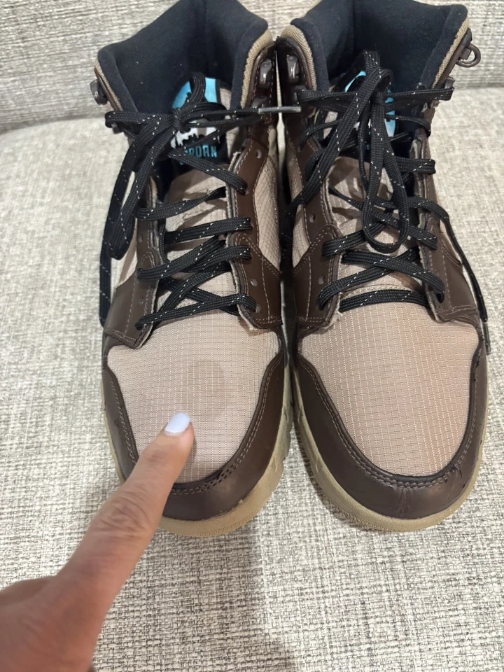 Nike Air Jordan 1 Trek Caqui Varsity Maíz Barroco Marrón 616344-205 Talla 10.5 Foto 3 de 4