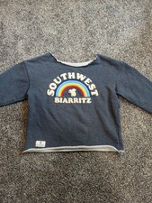 Southwest Cotton Company Size Y6 Long Sleeve Crew Neck With Rainbow For Girls