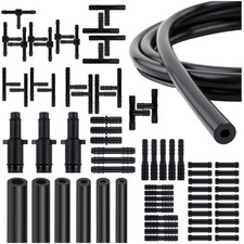 Vacuum Line Kit 6pcs 5ft Hose Automotive With 64pcs Black Vacuum Line Kit 6pcs 5ft Hose Automotive With 64pcs Black