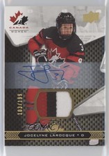 2018 Team Canada Juniors Premium Swatch 103/199 Jocelyne Larocque #68 Auto 0b3
