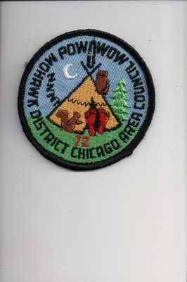 1972 Chicago Area Council Mohawk District Pow Wow patch