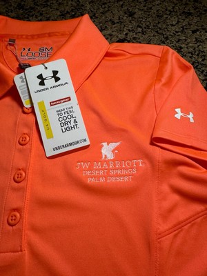 NWT Women s JW Marriott Desert Springs Palm Under Armour Golf Shirt Small READ