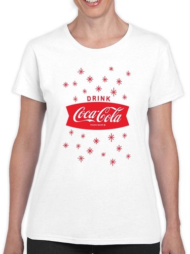 Officially Licensed Coca-Cola Snowflake Retro Design Women's T-shirt - 第 2/6 張圖片