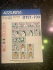 AZZURA AIR B737-700 SAFETY CARD