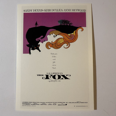 D.H. Lawrence s The Fox Postcard Movie Poster UNP Continental Sandy Dennis
