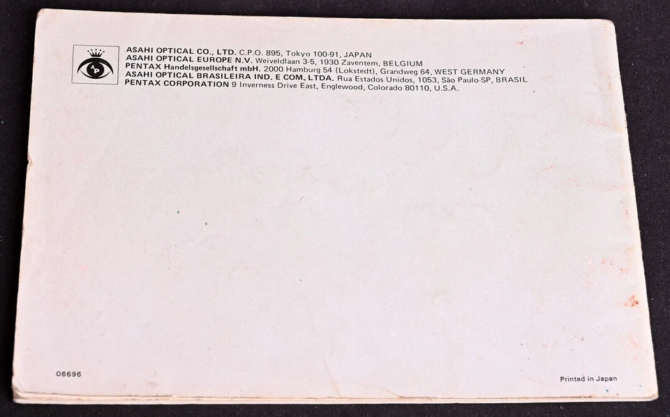 Original Pentax ME Camera User Manual - Excellent - Image 2 of 3