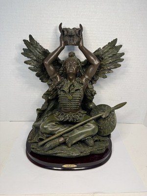 Native American Indian Eagle Dancer Shaman Medicine Man with Base