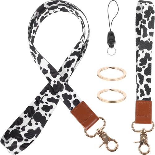 Kuhmuster -Zertifikat Lanyard Anti-Verlust-Lanyard-Handgelenkkette - 第 1/12 張圖片