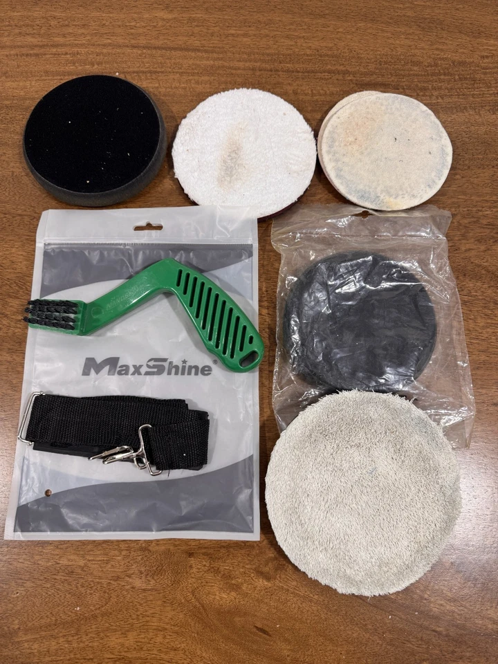 MAXSHINE M15 длинный бросить полировщик | полный комплект: сумка ремень щетка, 9 дисков Meguiars - Изображение 4 из 4