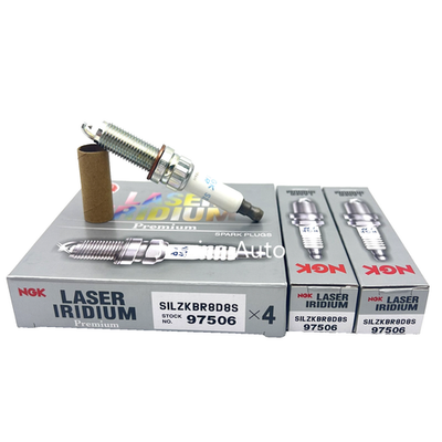 #ad 6 NEW OEM LASER IRIDIUM SPARK PLUGS NGK 97506 SILZKBR8D8S $47.99