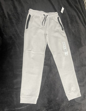 Old Navy Boys Jogger Pants Gray/Black L 10-12 Elastic Waist Drawstring