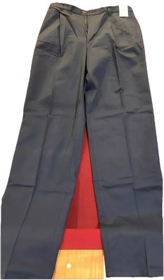 NEW Brittania Navy Blue Pleated Chino Pants Men s 32/30 Cotton from 1991 VINTAGE