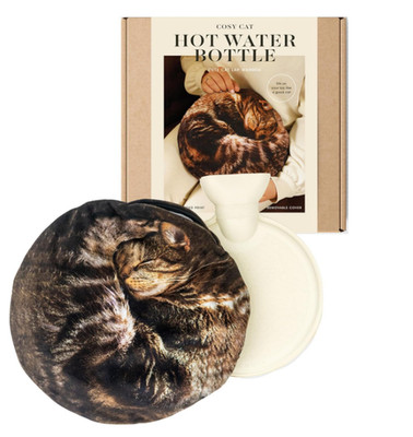 Suck UK Cosy Cat Hot Water Bottle for Period Pain Relief & Neck NEW IN BOX!