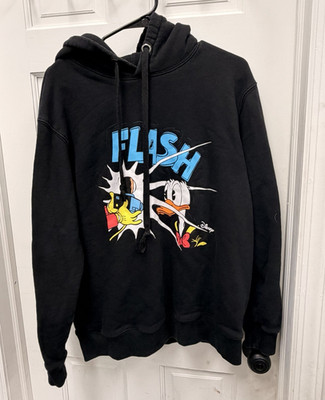Gucci Disney x Gucci Black Donald Duck Graphic Pullover Hoodie Men's XL