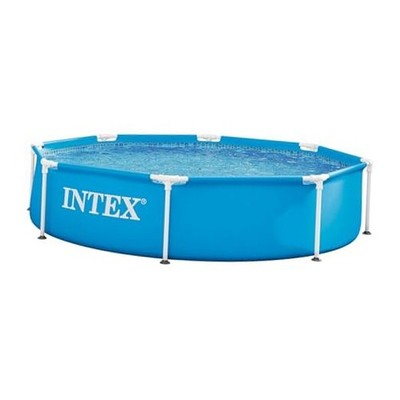 INTEX 28205EH Metal Frame Above Ground Swimming Pool: 8ft x 20in   Puncture